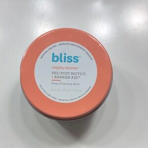 Bliss Mighty Biome Cleansing Balm with Orange Lid